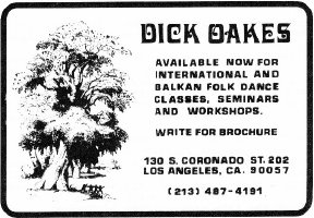 Dick Oakes Advertisement