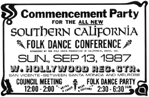 Southern California Folk Dance Conference 1987