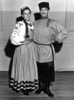 Patti Wentworth and Dick Oakes, 1959, Russian costume.