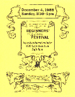 Beginners' Festival 1988