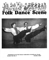 Folk Dance Scene Cover, October 2007